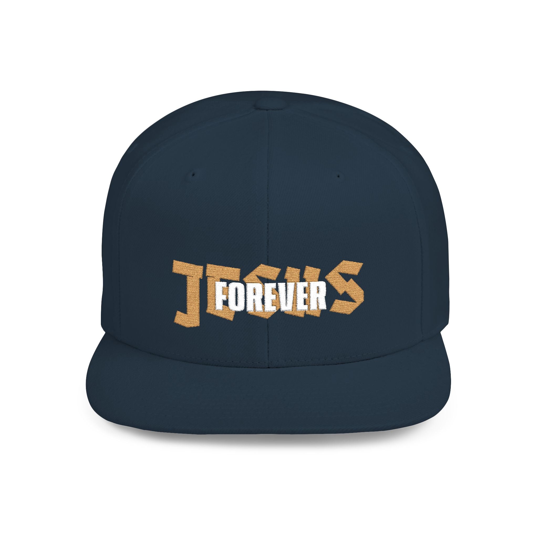 Jesus forever - white and gold foil cap