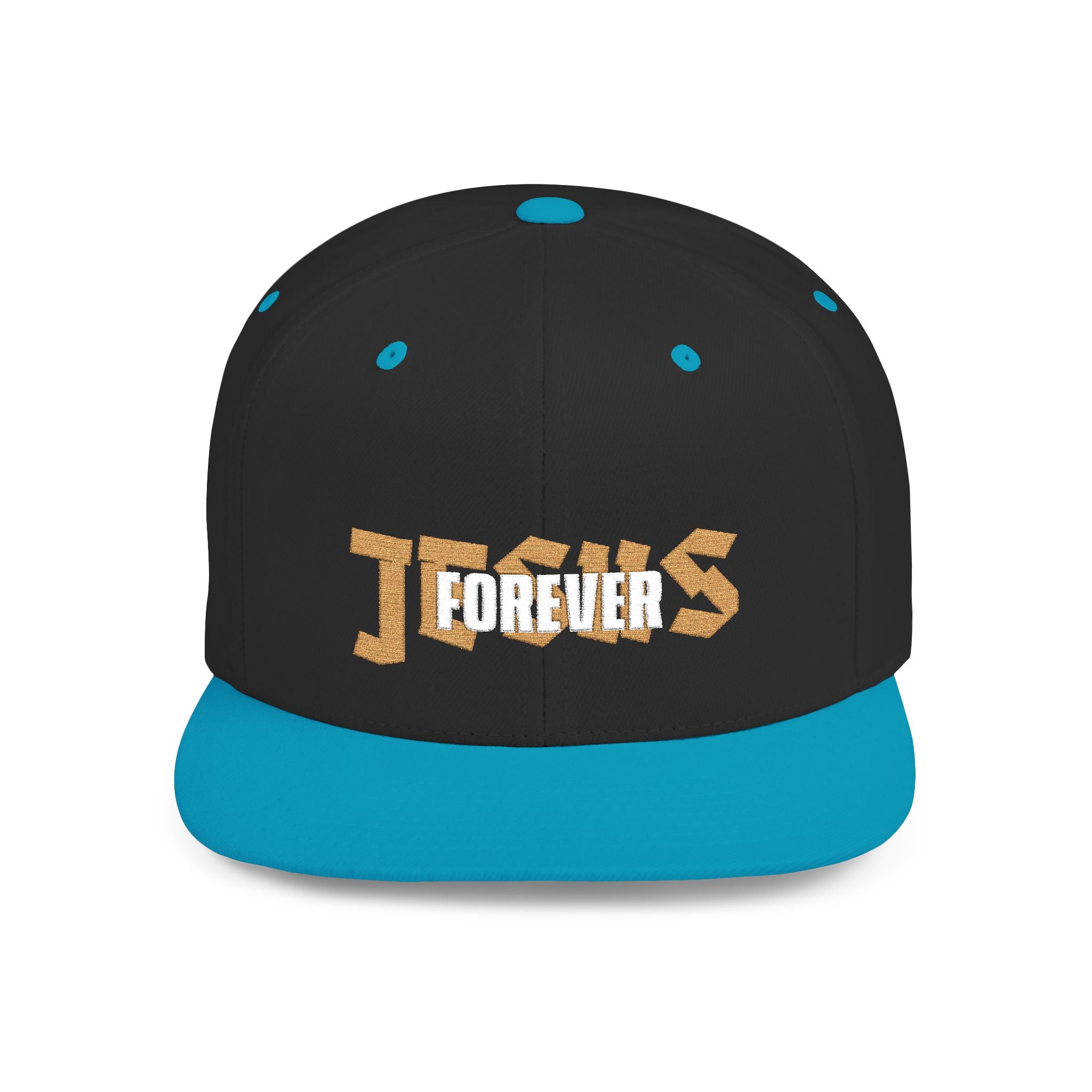 Jesus forever - white and gold foil cap