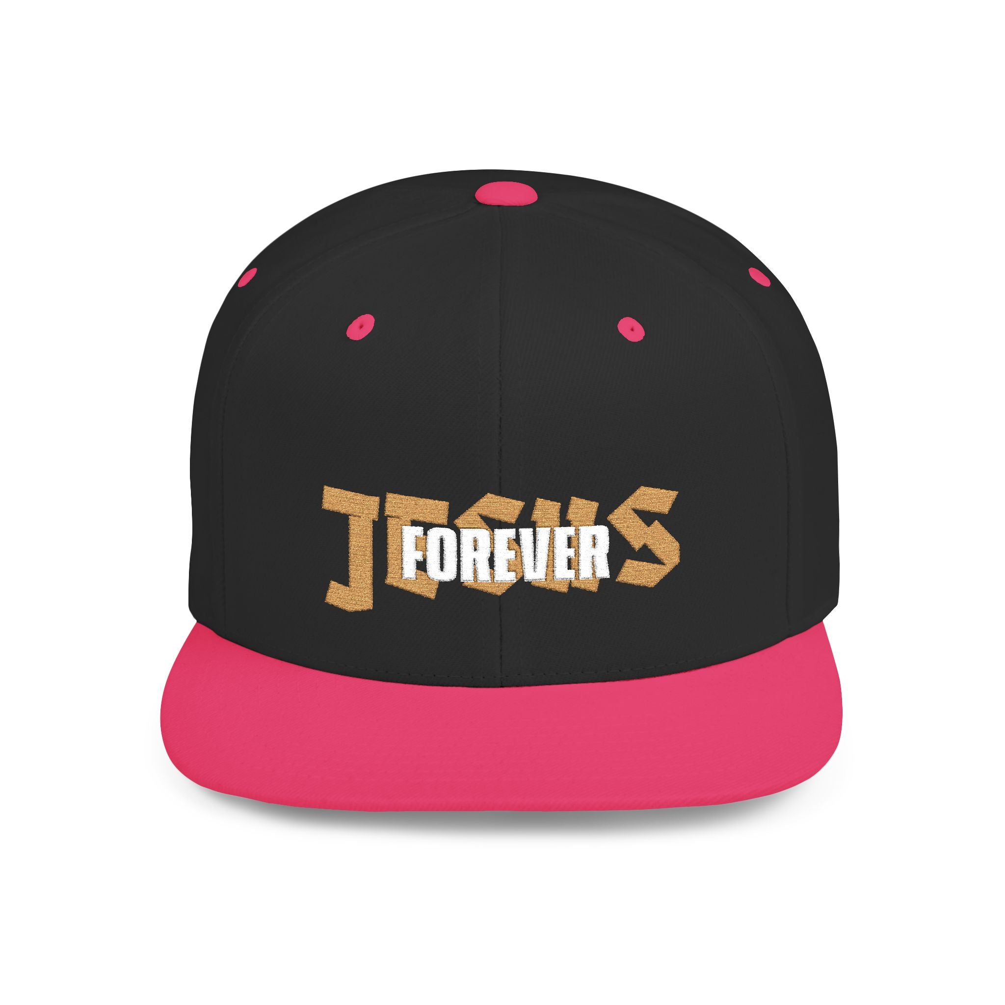 Jesus forever - white and gold foil cap