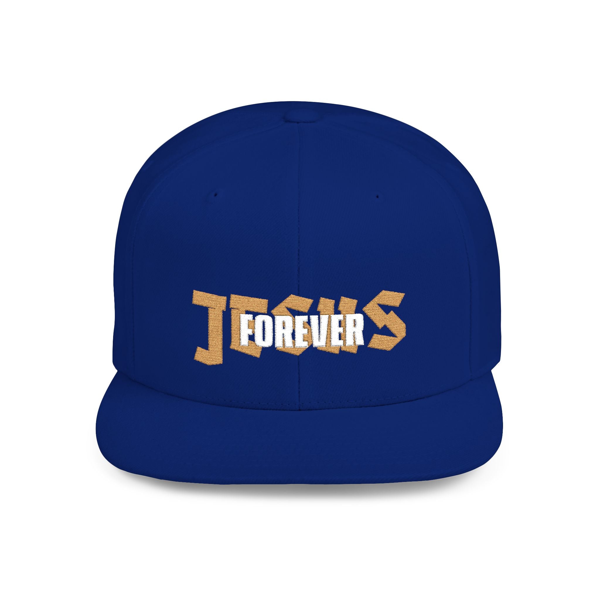 Jesus forever - white and gold foil cap