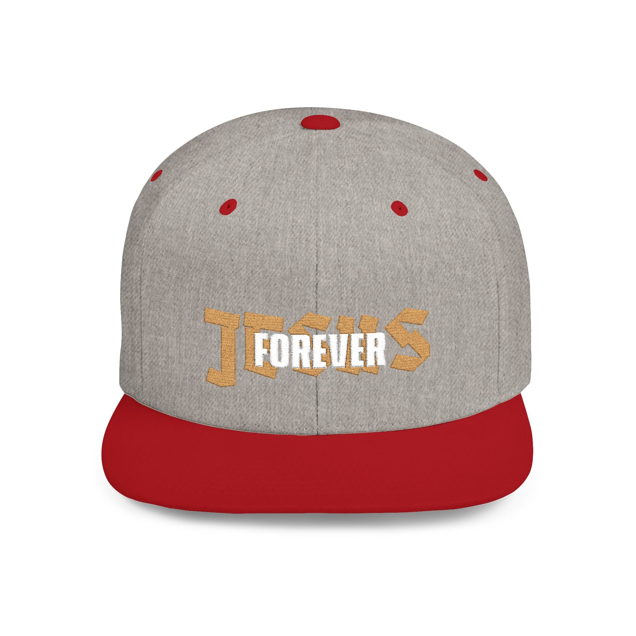 Jesus forever - white and gold foil cap