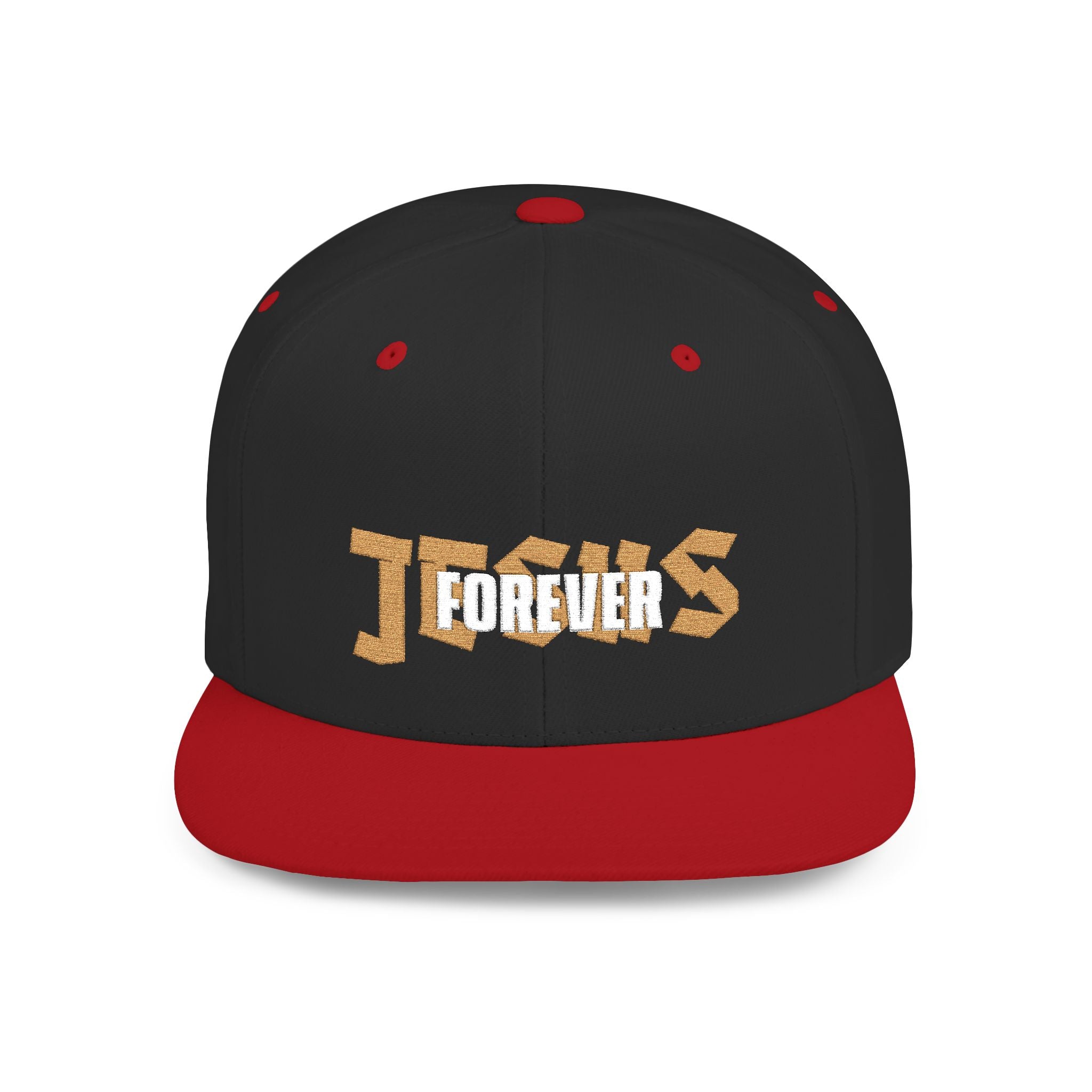 Jesus forever - white and gold foil cap