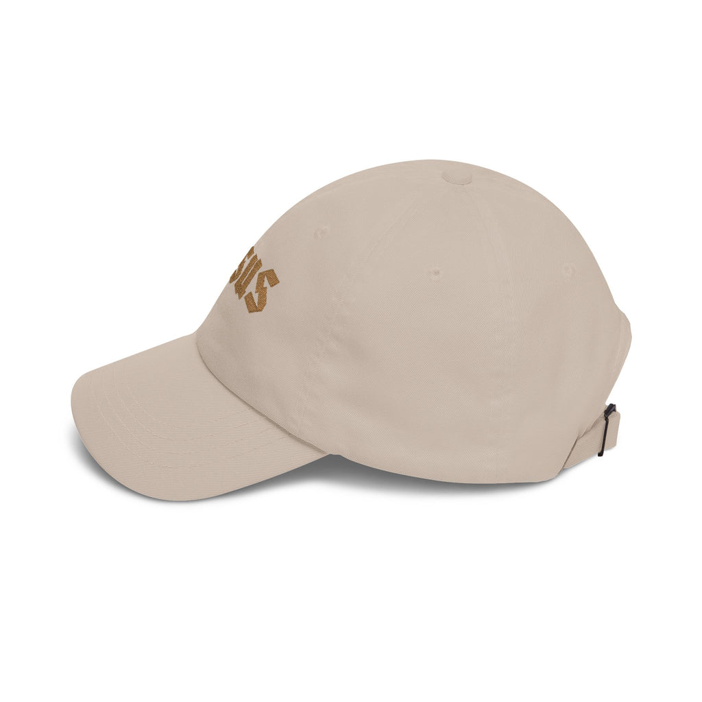 JESUS Gold Foil Embroidered Classic Baseball Dad Hat
