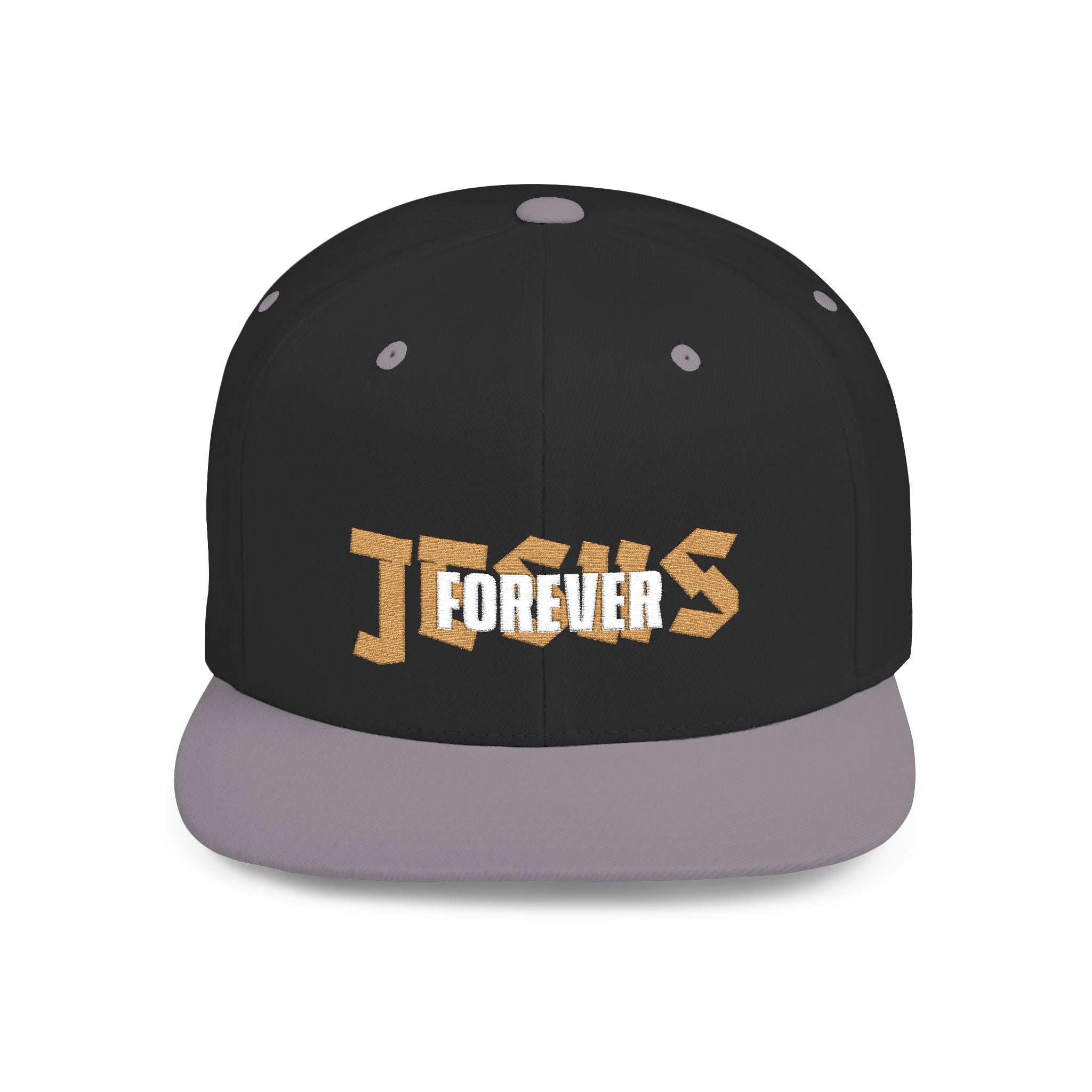 Jesus forever - white and gold foil cap