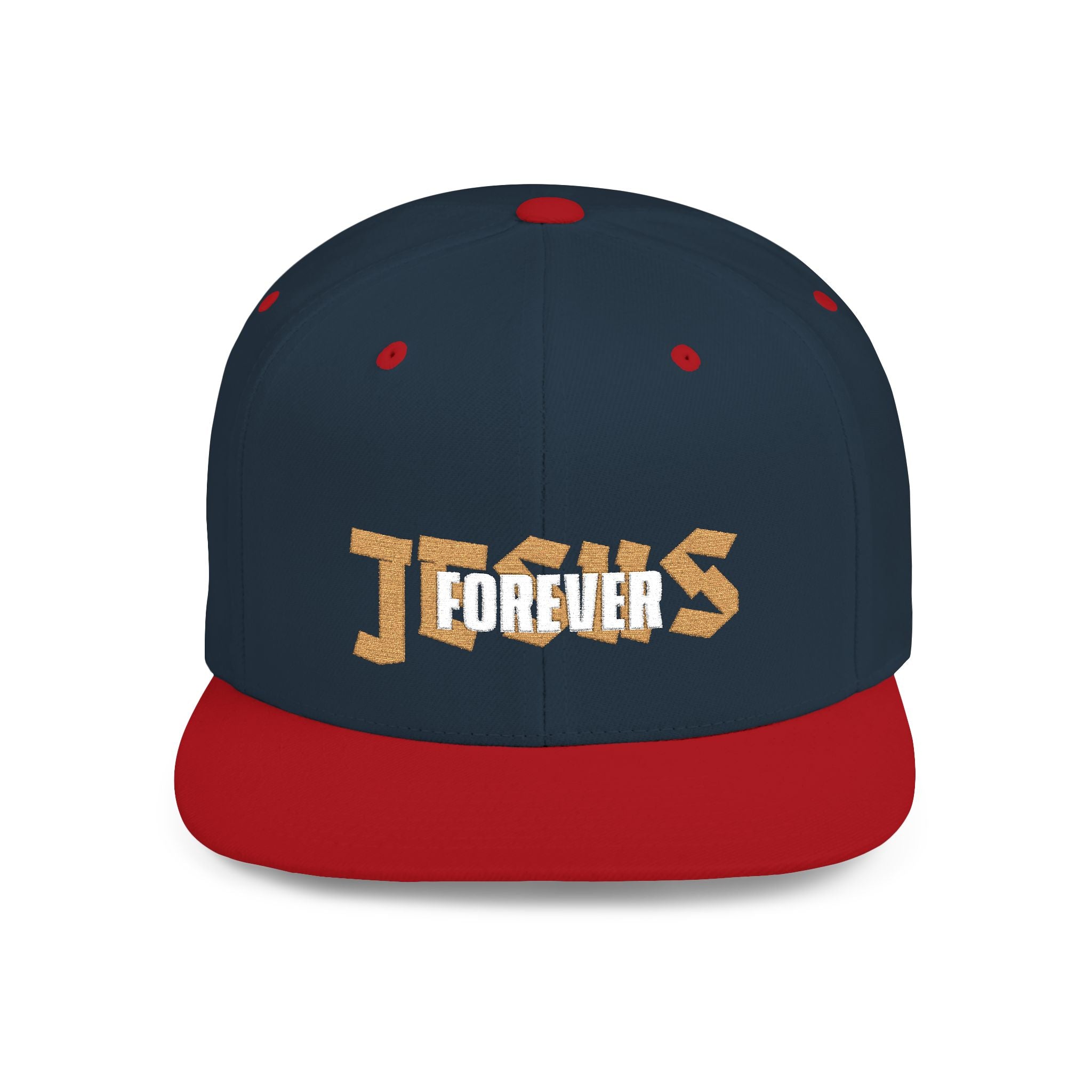 Jesus forever - white and gold foil cap