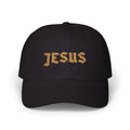 JESUS Gold Foil Embroidered Classic Baseball Dad Hat