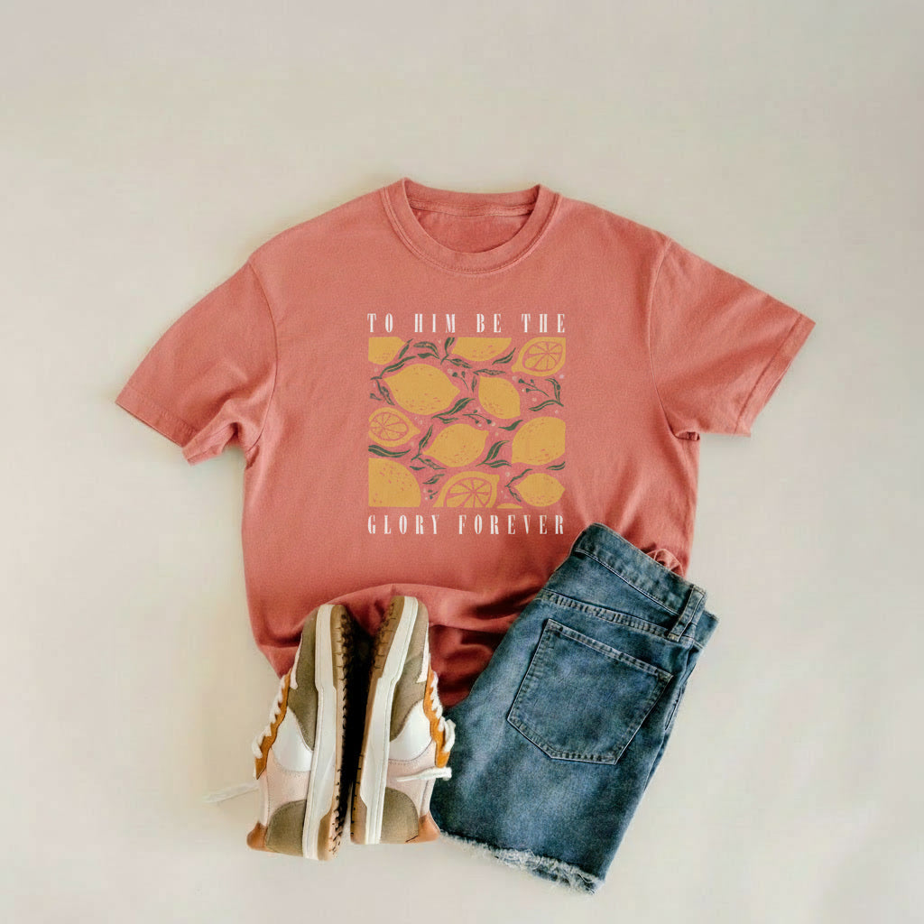 To Him be the glory - relaxed fit tee