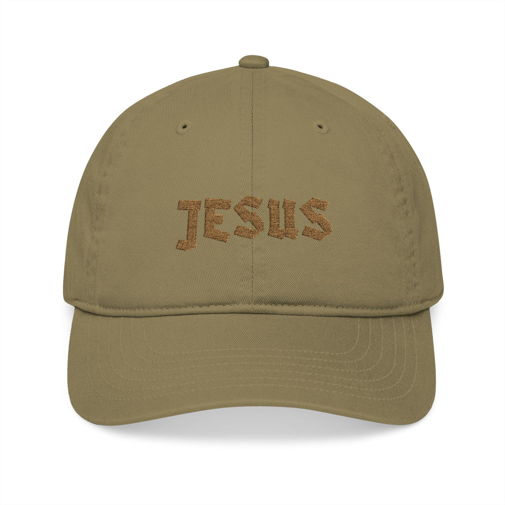 Embroidered “JESUS” Organic Baseball Cap
